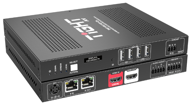 Picture of TNET-DEC-H211-DA | T-NETWORK 1GB 4K60 AVoIP Decoder with Local HDMI Input and Dante AV